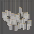 Modern chandelier 3d model
