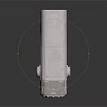 Modern White Digital Video Camera With Lens Control Button And Smooth Exterior Design