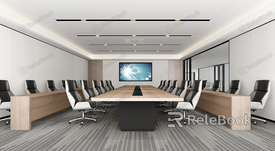 Modern Meeting Room Meeting Table and Chair model