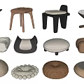Stylish Modern Stools With Diverse Designs And Various Materials For Home Decor