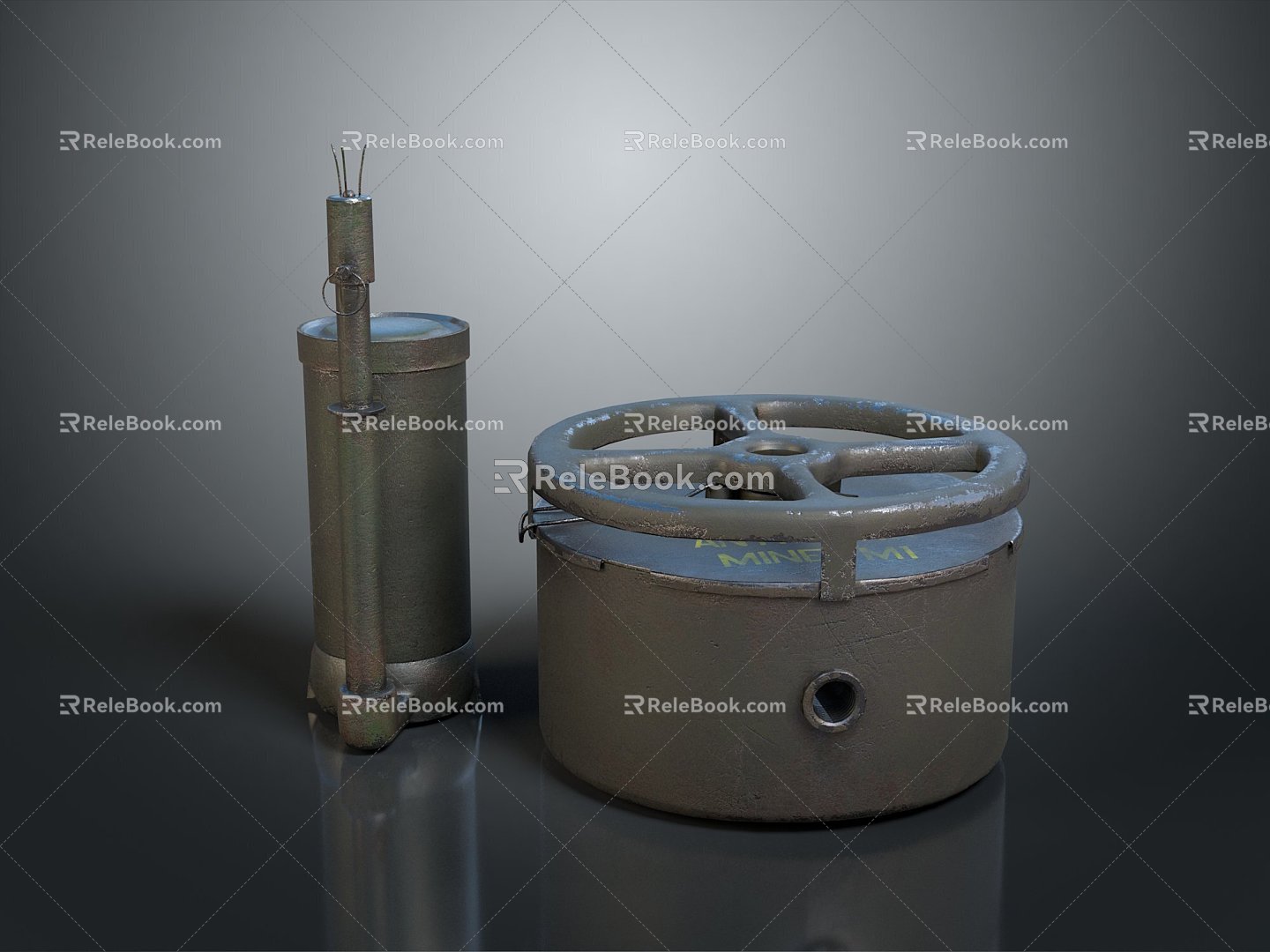 mine naval mine suspended mine underwater mine military goods military equipment military supplies model