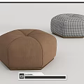 Modern Sofa Stool Cushion Lazy Sofa Stool 3d model