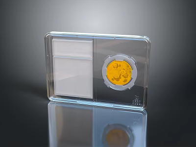 Copper coins commemorative coins gold coins silver coins steel coins money daily necessities 3d model