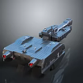 Modern Military Tank Featuring Heavy Armor Turret Track System And 3D Render