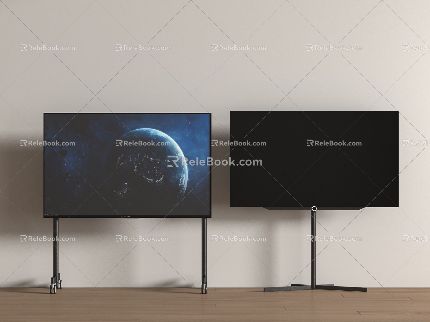 Video conference TV Mobile TV TV Stand TV Floor TV 3d model