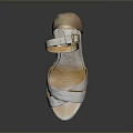 Elegant Women's Wedge Heels With Satin Material And Cross Strap Design