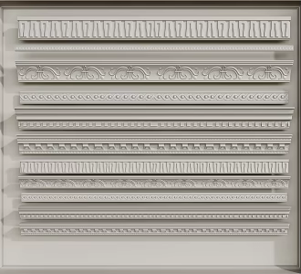 European plaster line 3d model