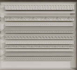 European plaster line 3d model