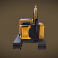 Excavator Hook Machine Excavator Cartoon Excavator Heavy Machinery Engineering Truck Scraper Low Face Number Low Mold Simple Mold Game Video Level Super Realistic 3d model