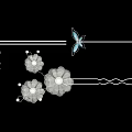 Elegant Silver Jewelry Hairpins With Butterfly Flower Design And Tassel