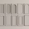 Various Decorative Door Panels With Different Shapes And Textured Designs For Home