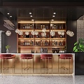 Light Luxury Bar 3d model