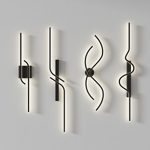 Wall lamp combination 3d model