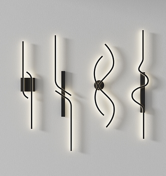 Wall lamp combination 3d model