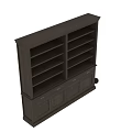 Black Storage Cabinet With Multiple Shelves Drawers And Doors For Home Organization