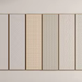 Wall Panels With Various Textures And Light Colors Beige Gray White Sample 3d model