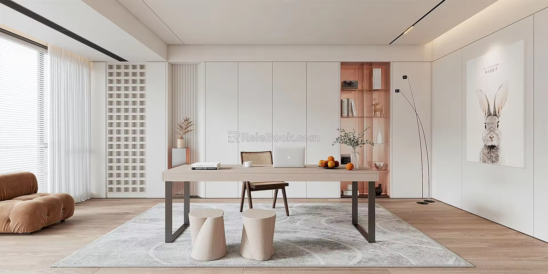 Modern study 3d model