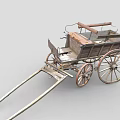 Modern carriage 3d model