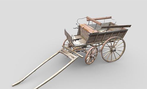 Modern carriage 3d model