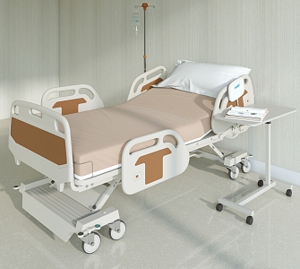 modern hospital bed hospital bed 3d model