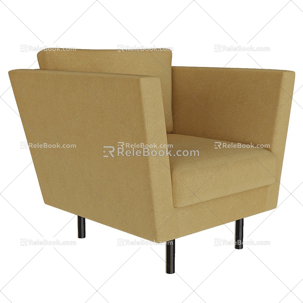 Complet lounge chair 3d model