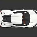 White Sports Car Featuring Red Interior Sleek Design Futuristic Styling And Alloy Wheels