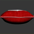 Red Pillow with White Heart Design Featuring Be My Valentine Message