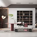 Modern study 3d model