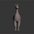 alpaca wool llama alpaca alpaca camel sheep humpless moose animal 3d model