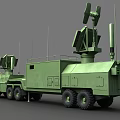 Military Green Heavy Duty Functional Vehicle With Radar System And Multiple Antennas