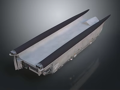 3D Model Of A Modern Military Warship With Sleek Structure 3d model