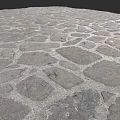 Natural Rough Stone Ceiling Design With Irregular Gray Tiles And Seam Details