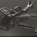 Advanced Cosmic Spacecraft 3D Model With Aerodynamic Structure And Green Exterior