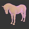 Modern Horse Big Horse Wild Horse Racing 3d model