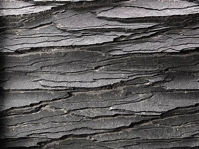 Layered Slate Decorative Construction Elements With Natural Textured Surface Pattern 3d model