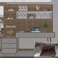 Stylish Public Chair in Modern Kitchen Featuring Wooden Cabinets Blue Beige Cushions and Window Blinds