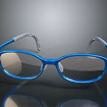 Blue Eyeglasses With Transparent Lenses And Comfortable Frame For Daily Use