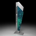 Modern Samsung Galaxy S24 Display Shelf With Digital Screen And Silver Frame