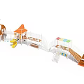 Modern slide amusement equipment toy 3d model