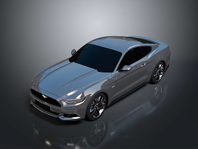 Two Door Silver Sports Car With Sleek Design Shiny Exterior And Alloy Wheels 3d model