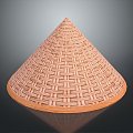 Hat Hat Hat Sunshade Hat Straw Hat Wear Supplies 3d model