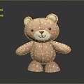 Muppet Bear Teddy Bear Toy Bear Muppet Toy Muppet Doll Doll Children's Toy 3d model