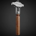 Old-fashioned wrench hammer 3d model