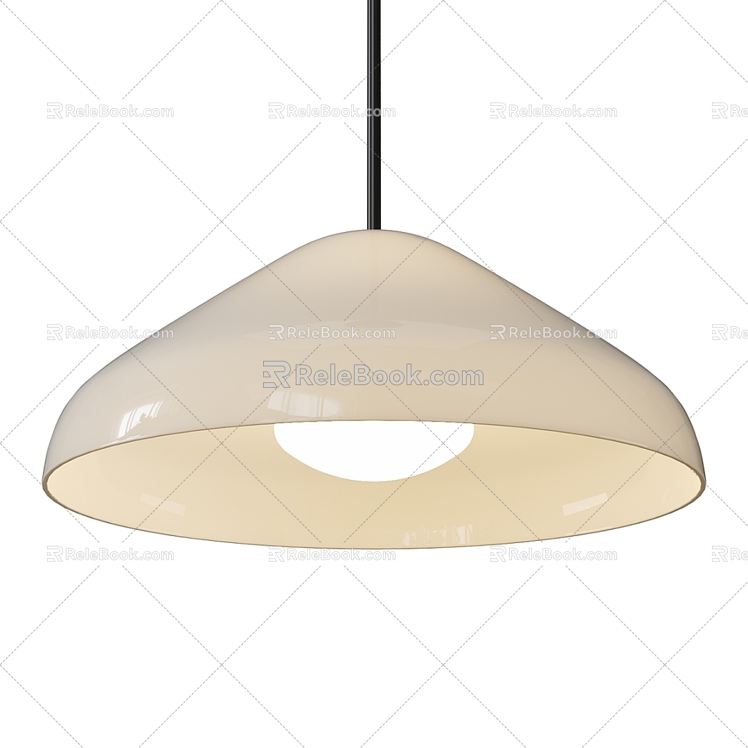 Modern chandelier treasure glass pendant lamp 3d model