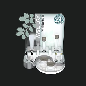 Cosmetic Rack Skin Care Rack Cosmetic Organic Rack Acrylic Rack Acrylic Cosmetic Rack 3d model