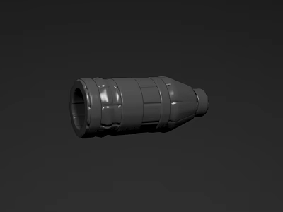 Mobile Phone Digital Camera Lens Module Black Cylindrical Design Component 3d model