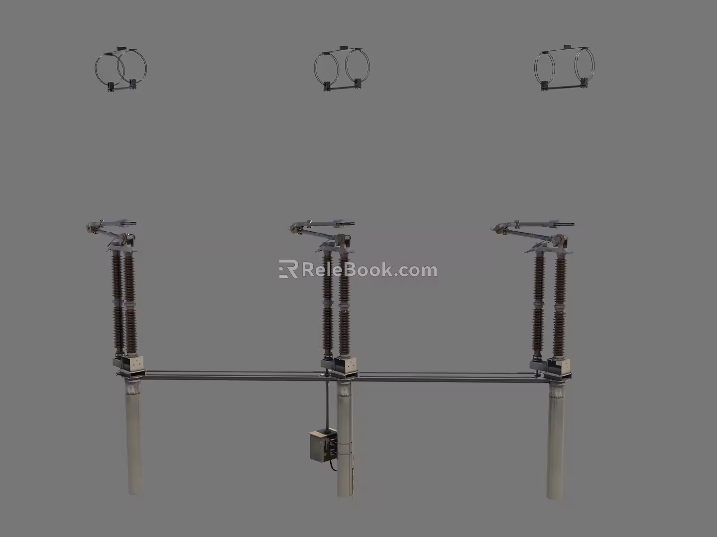 power station isolating switch isolating switch 3d model