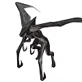 Mysterious Black Flying Creature With Large Wings And Sharp Claws