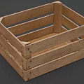 Industrial Wooden Crate Storage Equipment With Sturdy Slats And Transport Design