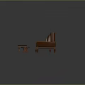 Elegant Living Room Furniture Set With Beige Sofa Armchair Red Pillows And Wooden Coffee Table